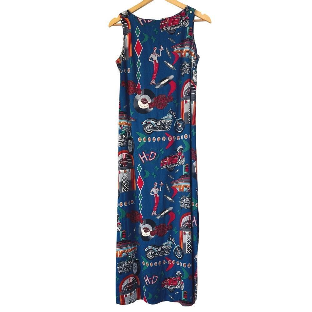 Harley-Davidson Vintage Style Maxi Dress Women’s Small Sleeveless Motorcycle